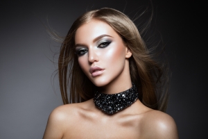 Beauty Woman face Portrait. Beautiful model Girl with Perfect Fresh Clean Skin jouvelline